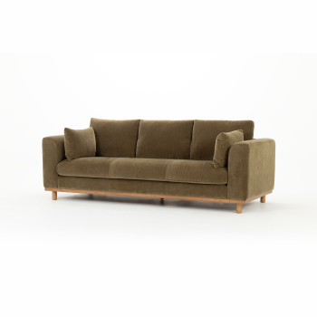 Portia 3 Seater Sofa, Olive