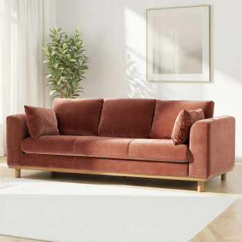 Portia 3 Seater Sofa, Brick