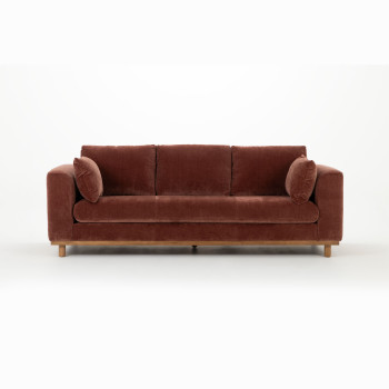 Portia 3 Seater Sofa, Brick
