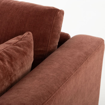 Portia 3 Seater Sofa, Brick