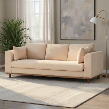 Portia 3 Seater Sofa, Beige