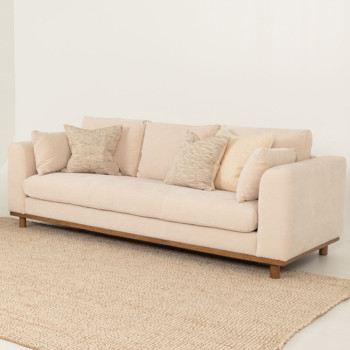Portia 3 Seater Sofa, Beige