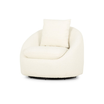 Erin Swivel Chair, White