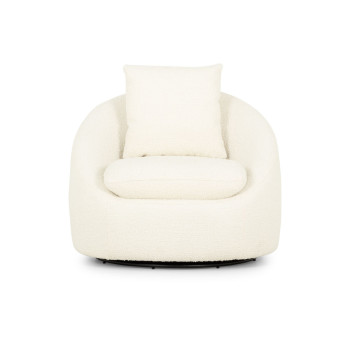 Erin Swivel Chair, White