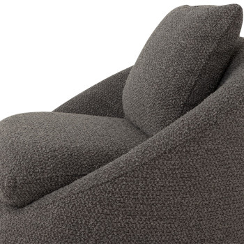 Erin Swivel Chair, Charcoal