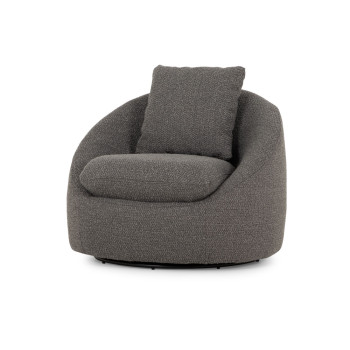 Erin Swivel Chair, Charcoal