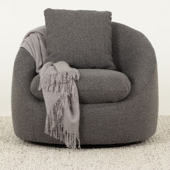 Erin Swivel Chair, Charcoal