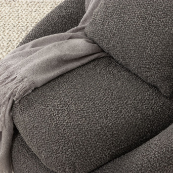 Erin Swivel Chair, Charcoal