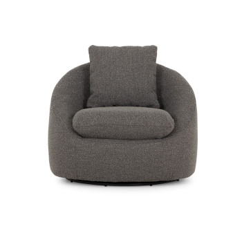 Erin Swivel Chair, Charcoal