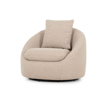 Erin Swivel Chair, Light Grey