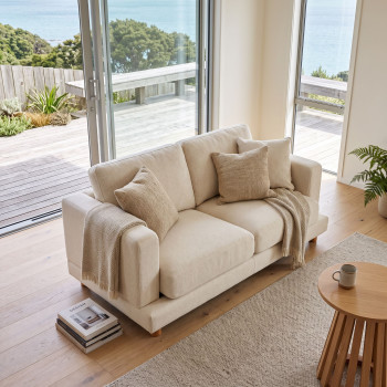 Ella 2 Seater Sofa, Oatmeal
