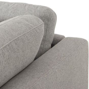 Ella Right Hand Facing Chaise Sofa, Light Grey