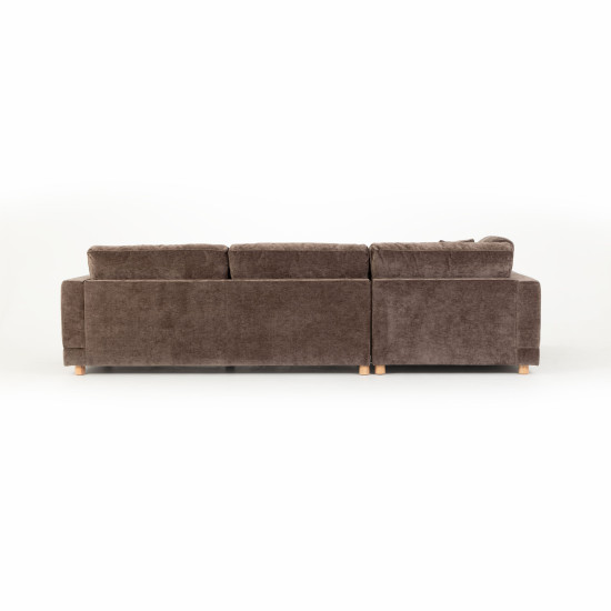 Ella Left Hand Facing Chaise Sofa, Mushroom