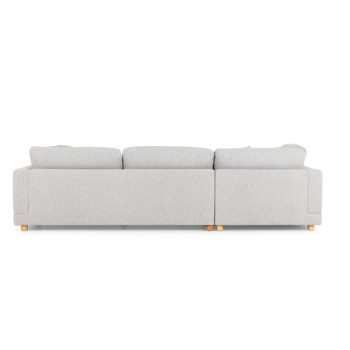Ella Left Hand Facing Chaise Sofa, Light Grey