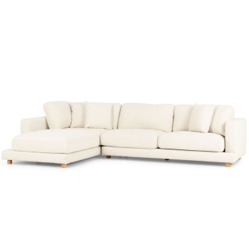 Ella Left Hand Facing Chaise Sofa, Oatmeal