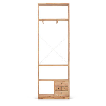 Woodwall Narrow Shelf Unit, Light