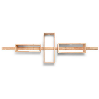 Woodwall Floating Rectangle Set, Light