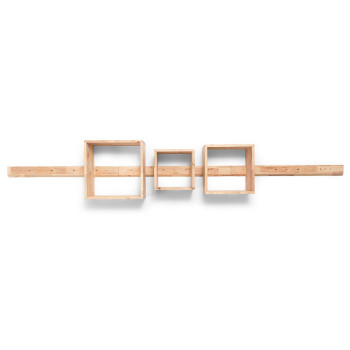 Woodwall Floating Cube Set, Light