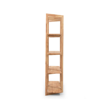 Woodwall Room Divider With Shelves, Light