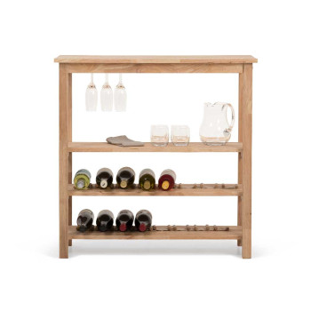 Woodwall Wine Rack, Light
