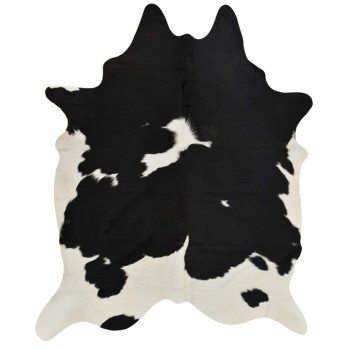 Limon Cowhide Rug, Black/White
