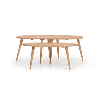 Woodwall Nest Coffee Tables, Light