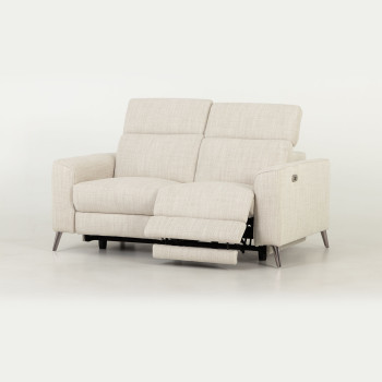 Kayla 2 Seater Electric Recliner, Cream