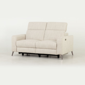 Kayla 2 Seater Electric Recliner, Cream