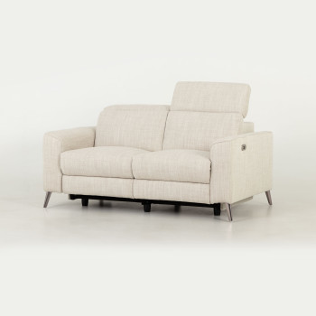 Kayla 2 Seater Electric Recliner, Cream