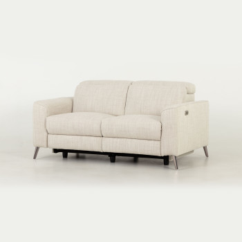 Kayla 2 Seater Electric Recliner, Cream