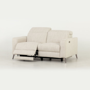 Kayla 2 Seater Electric Recliner, Cream