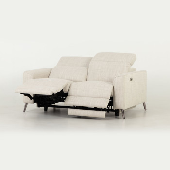 Kayla 2 Seater Electric Recliner, Cream