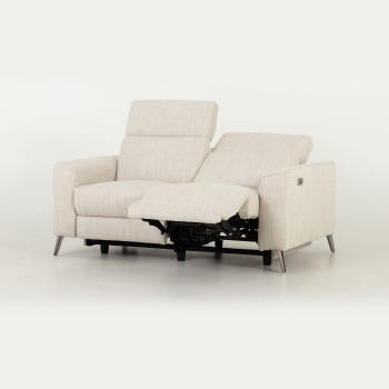 Kayla 2 Seater Electric Recliner, Cream