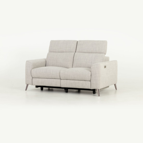 Kayla 2 Seater Electric Recliner, Light Grey