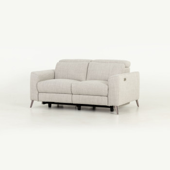 Kayla 2 Seater Electric Recliner, Light Grey