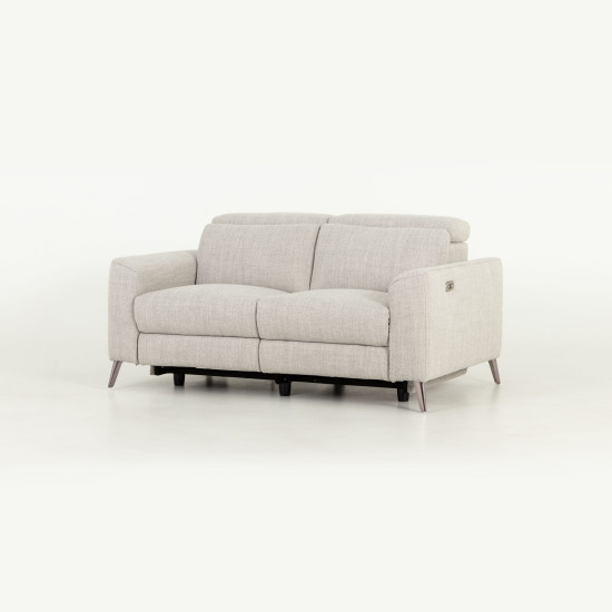 Kayla 2 Seater Electric Recliner, Light Grey