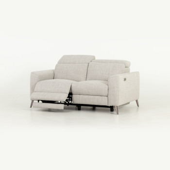 Kayla 2 Seater Electric Recliner, Light Grey