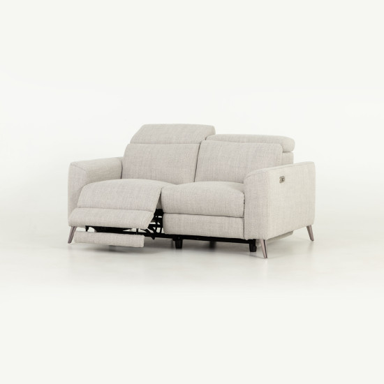 Kayla 2 Seater Electric Recliner, Light Grey
