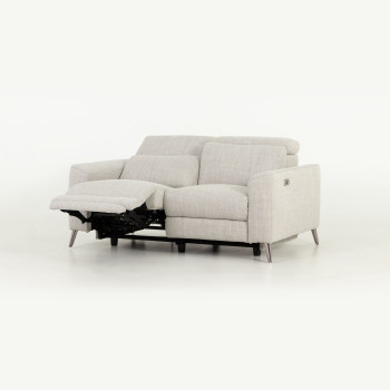 Kayla 2 Seater Electric Recliner, Light Grey