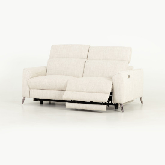 Kayla 3 Seater Electric Recliner, Cream
