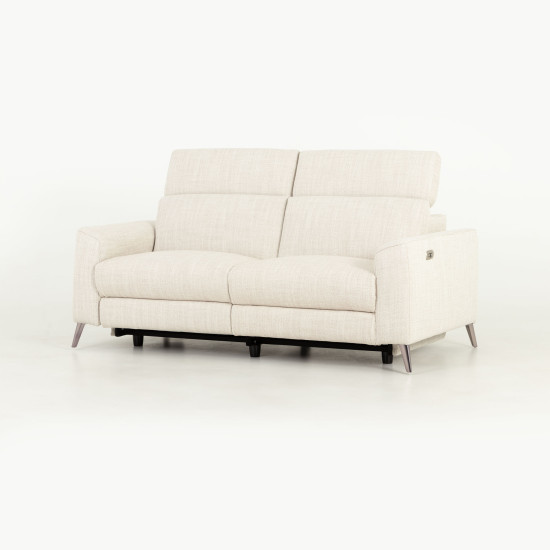 Kayla 3 Seater Electric Recliner, Cream
