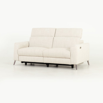 Kayla 3 Seater Electric Recliner, Cream