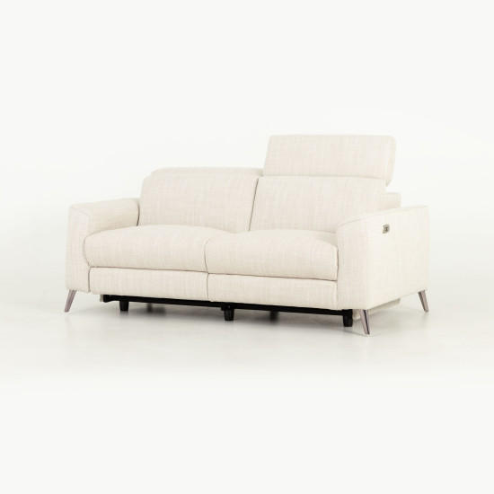 Kayla 3 Seater Electric Recliner, Cream