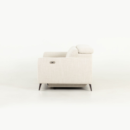 Kayla 3 Seater Electric Recliner, Cream
