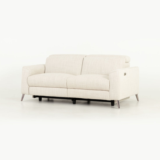 Kayla 3 Seater Electric Recliner, Cream