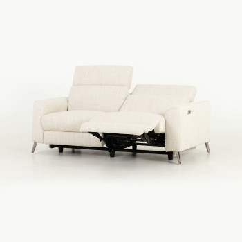 Kayla 3 Seater Electric Recliner, Cream