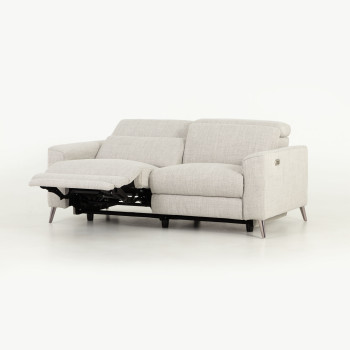 Kayla 3 Seater Electric Recliner, Light Grey