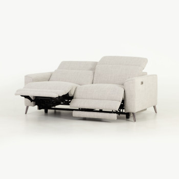 Kayla 3 Seater Electric Recliner, Light Grey