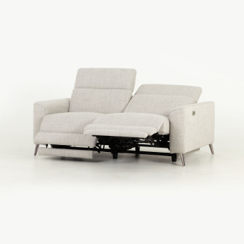 Kayla 3 Seater Electric Recliner, Light Grey