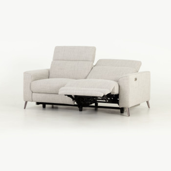 Kayla 3 Seater Electric Recliner, Light Grey